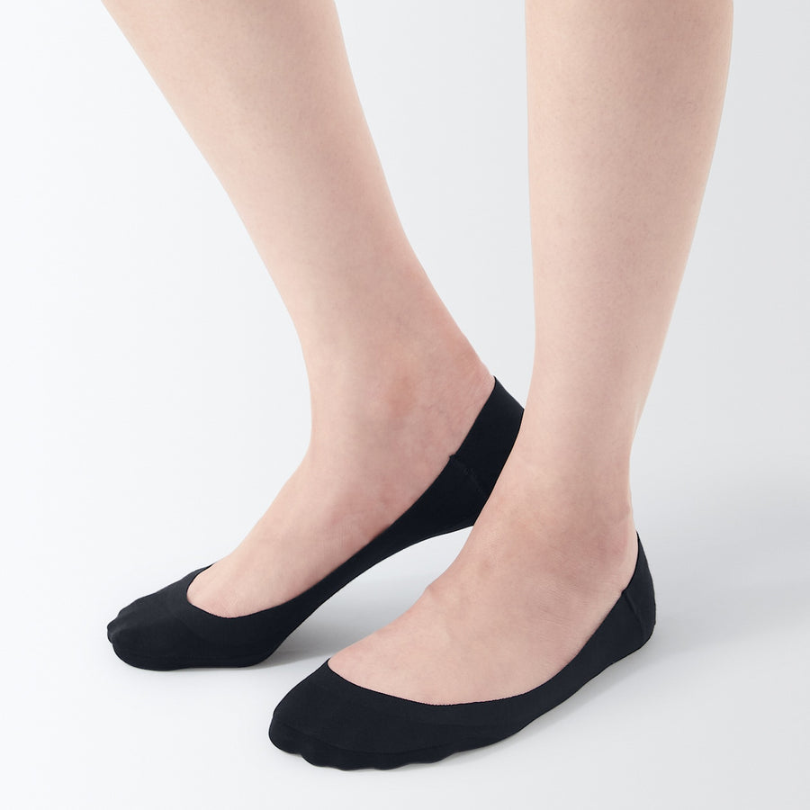 Cotton Blend Low-Rise No-Show Socks with Heel Grip - MUJI Australia