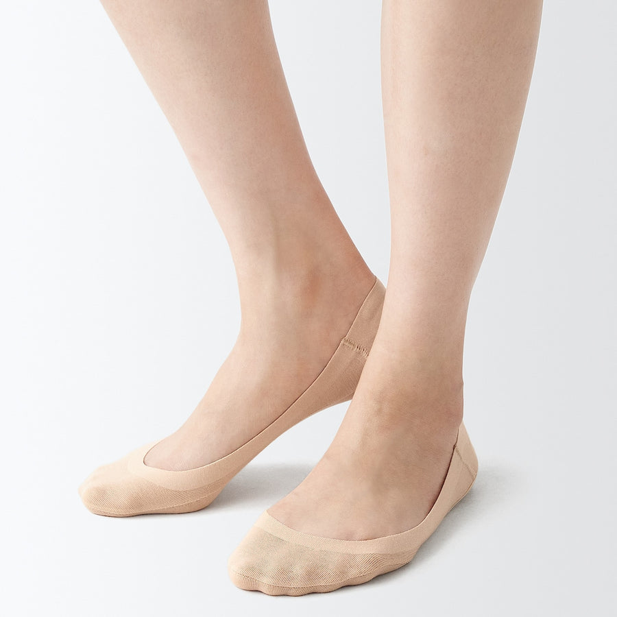 Cotton Blend Low-Rise No-Show Socks with Heel Grip - MUJI Australia