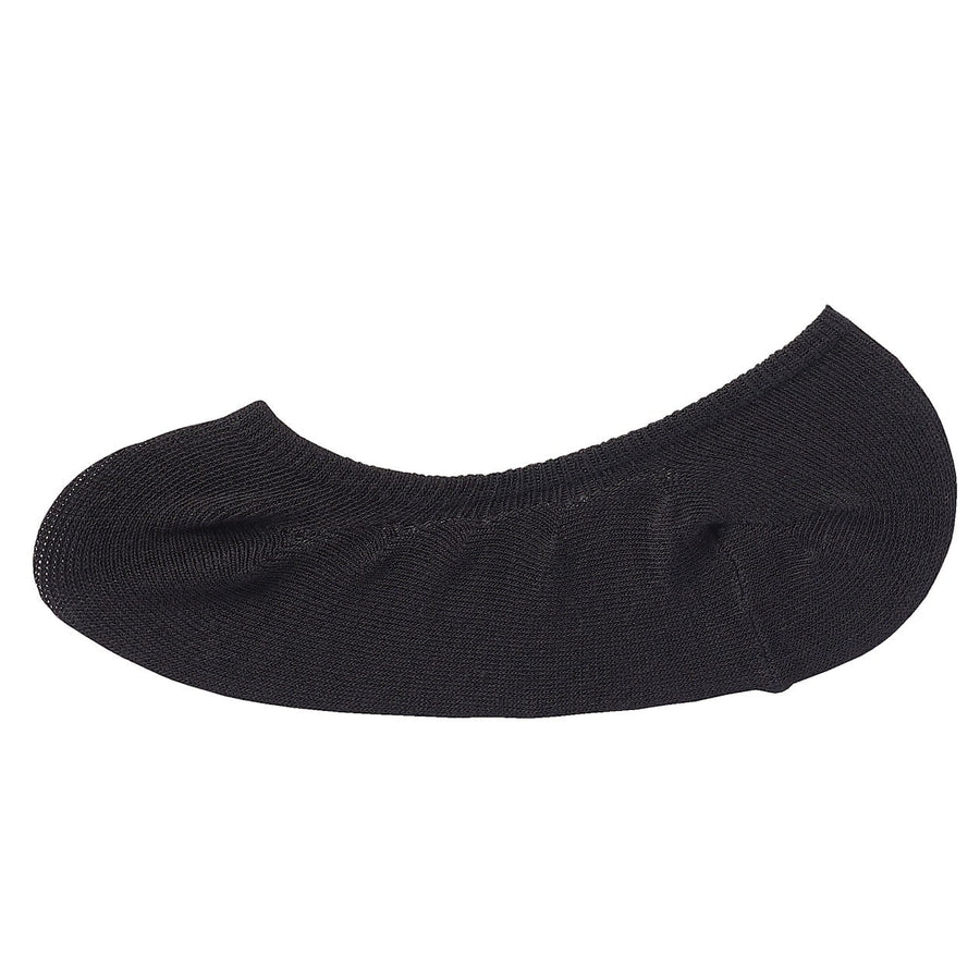 Non-Slip Wide Fit Cotton Blend No-Show Socks - MUJI Australia