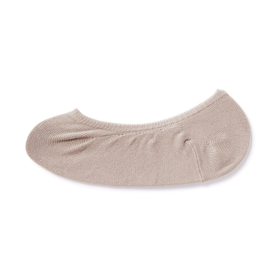 Non-Slip Wide Fit Cotton Blend No-Show Socks - MUJI Australia