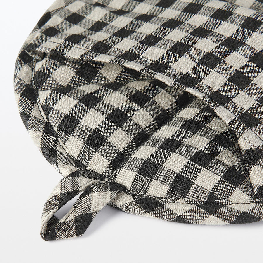 Linen Plain Weave Pot Holder & Mat - Gingham