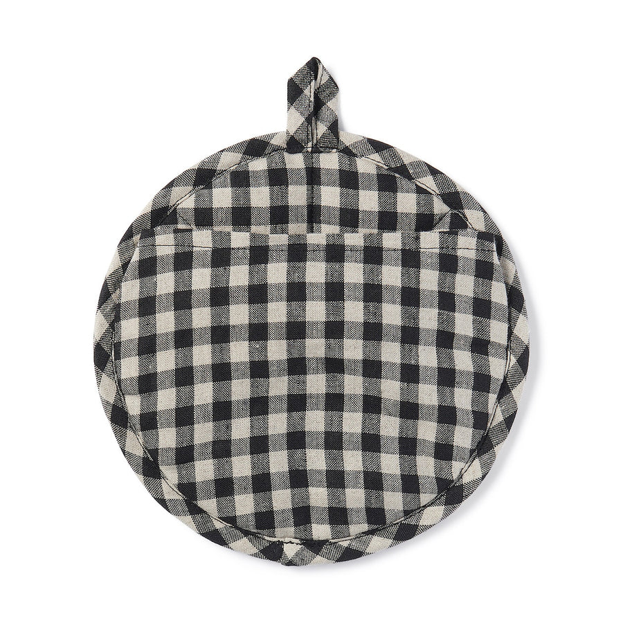 Linen Plain Weave Pot Holder & Mat - Gingham