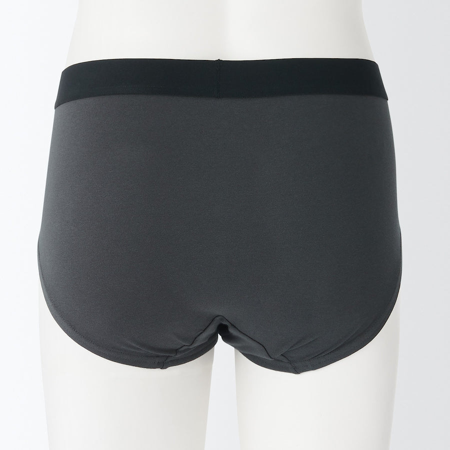 Stretch jersey Front open briefs MEN XS Dark grey