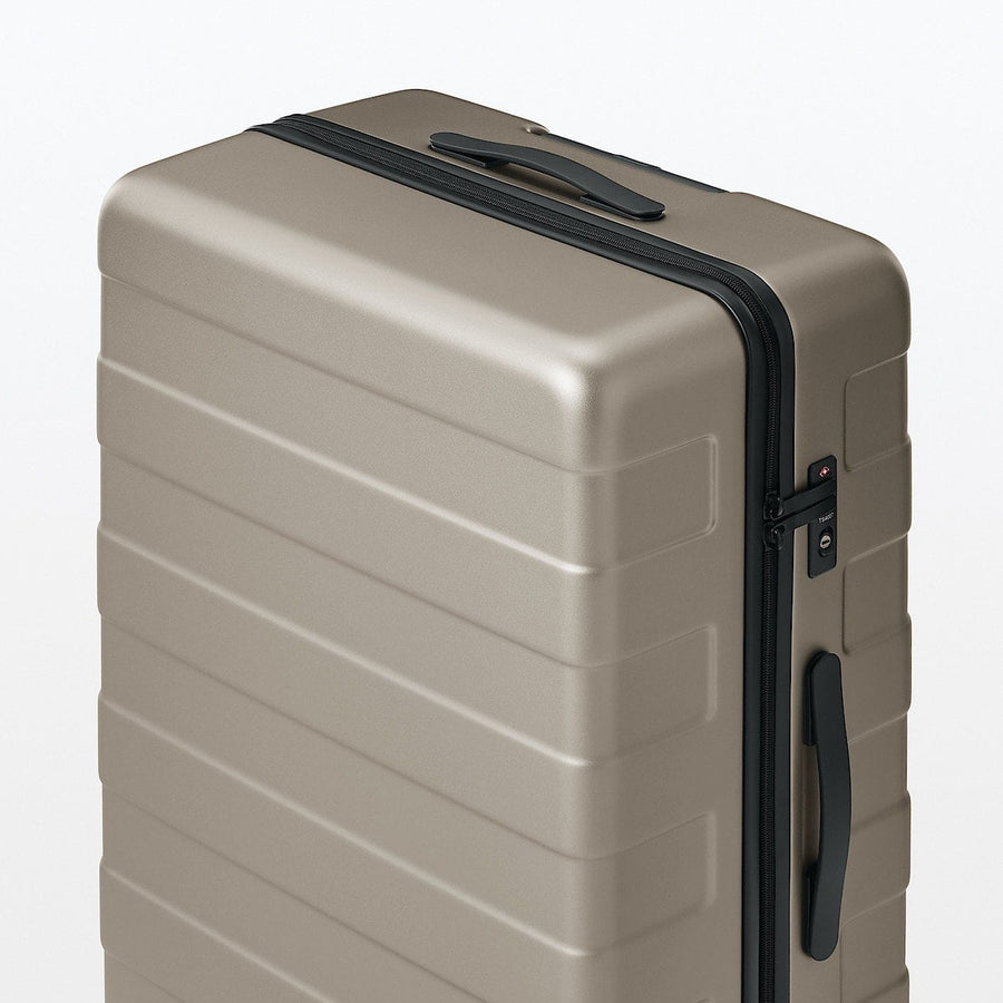 Free adjustable handle Hard carry-on suitcase (105L)Dk grey