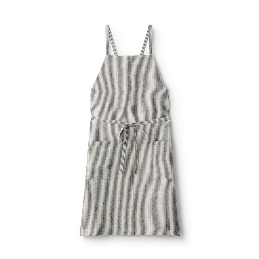 Plain Weave Linen Cross Back Apron