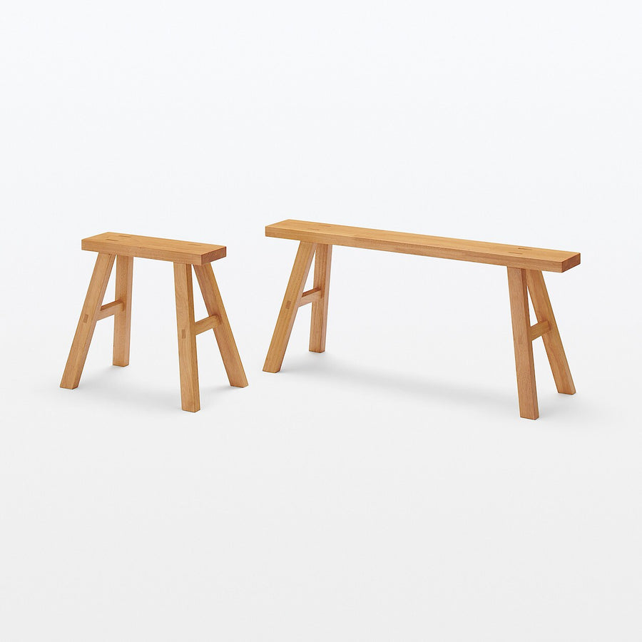 Rubberwood Oak Bench - Large