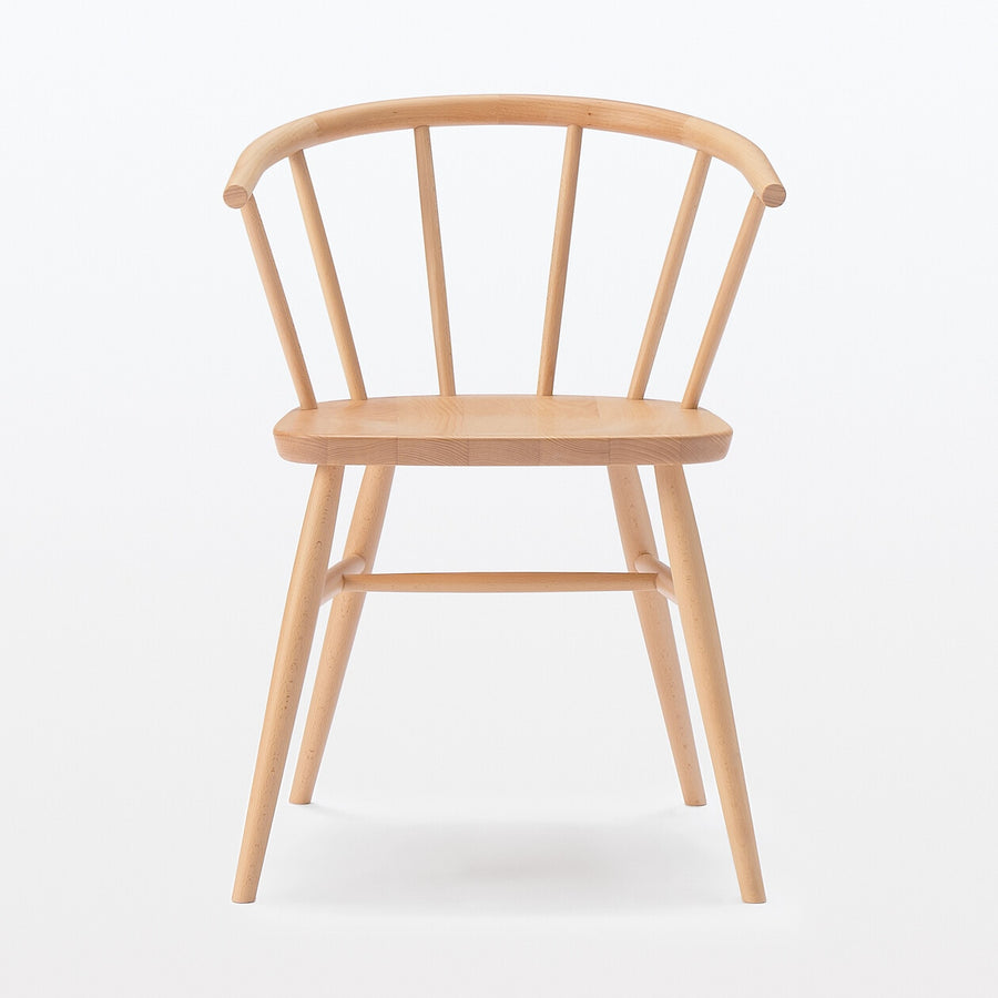 Beech armchair Round legs
