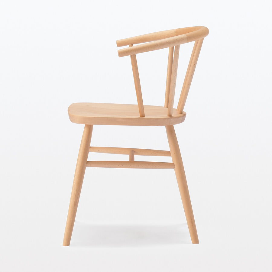 Beech armchair Round legs