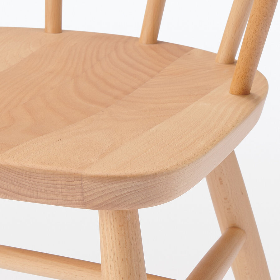 Beech armchair Round legs
