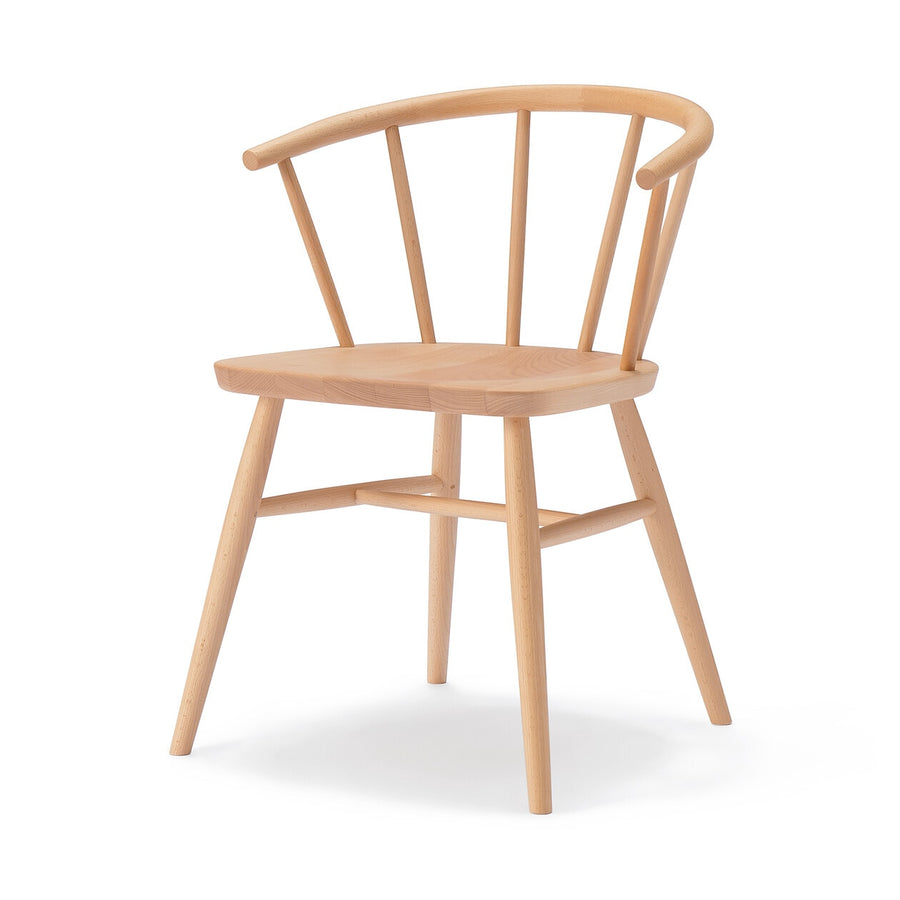 Beech armchair Round legs