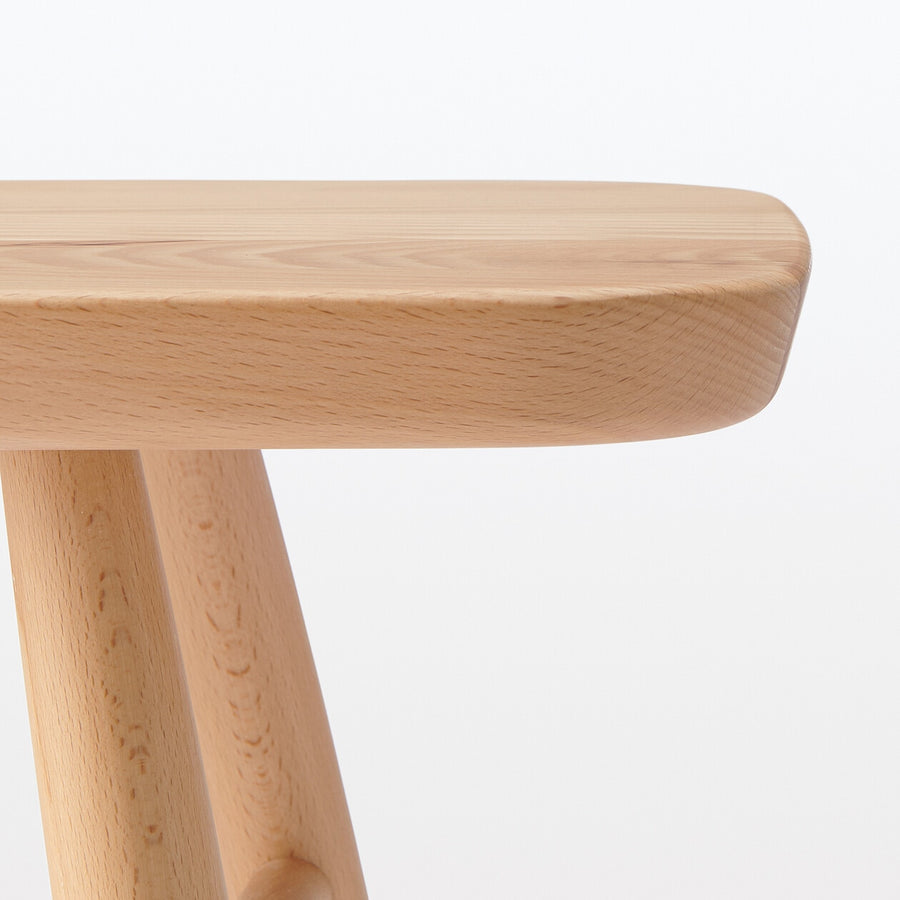 Beech bench Round legs