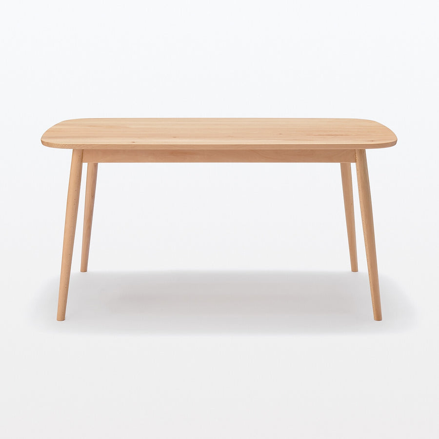 Beech table Round legs W150 cm