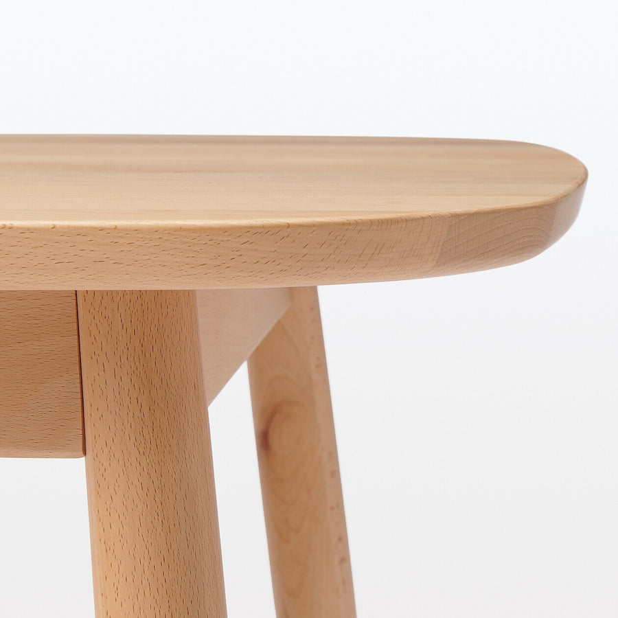 Beech table Round legs W150 cm