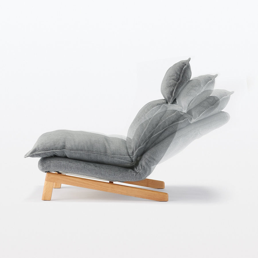 High back Reclining sofa 1S Polyester plain weave