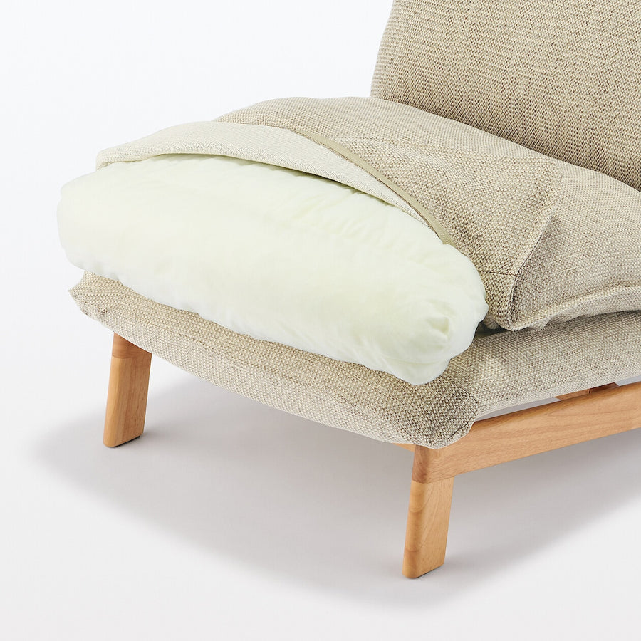 High back Reclining sofa 1S Polyester plain weave