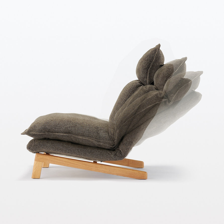 High back Reclining sofa 1S Polyester plain weave