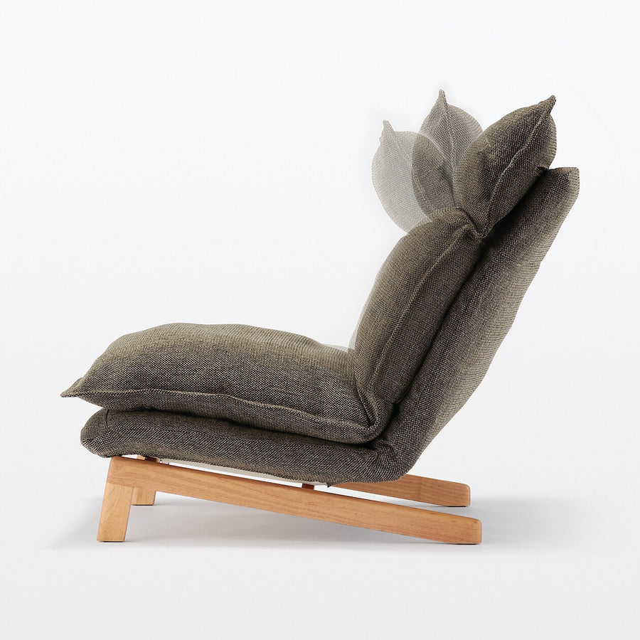 High back Reclining sofa 1S Polyester plain weave