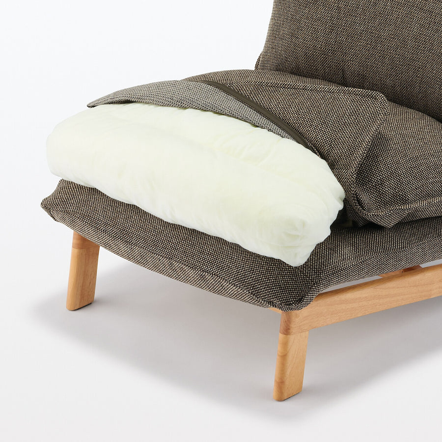 High back Reclining sofa 1S Polyester plain weave