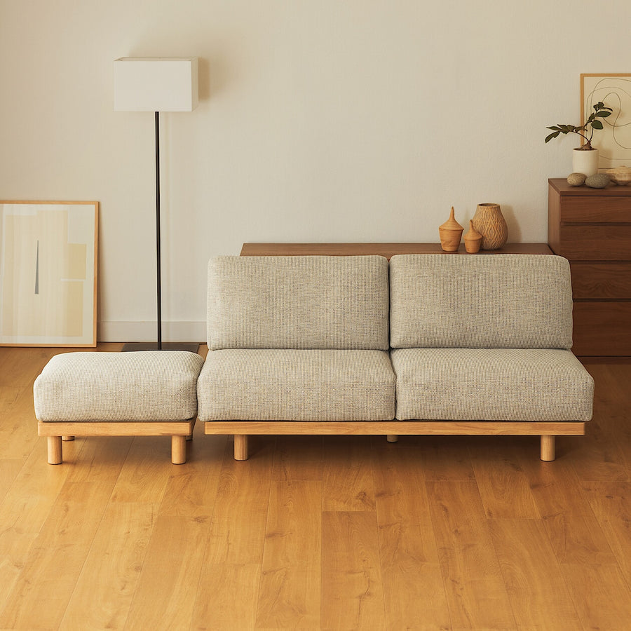 Spacious Armless sofa 2-seater