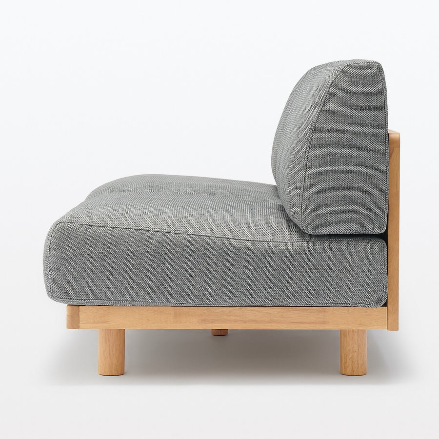 Spacious Armless sofa 2S Plain weave polyester