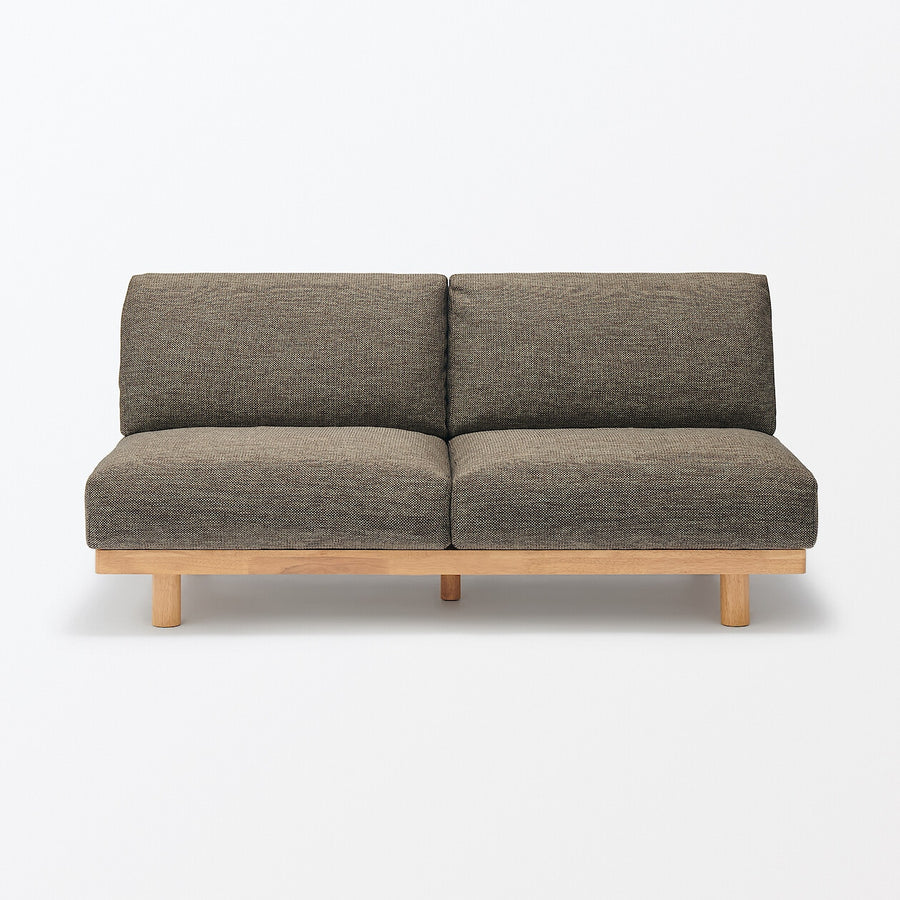 Spacious Armless sofa 2S Plain weave polyester