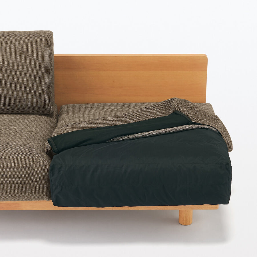 Spacious Armless sofa 2S Plain weave polyester