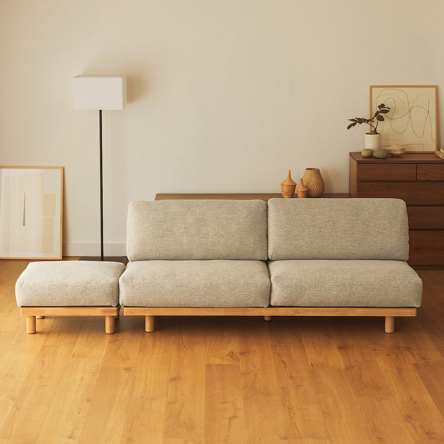Spacious Armless sofa 3-seater