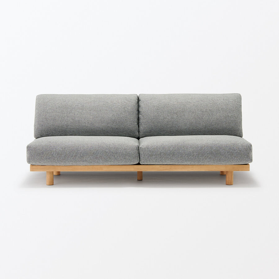 Spacious Armless sofa 3S Plain weave polyester