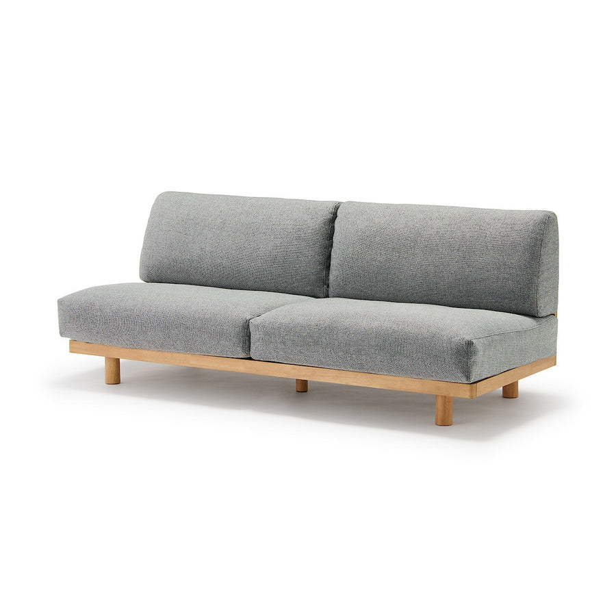 Spacious Armless sofa 3S Plain weave polyester