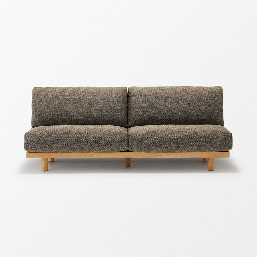 Spacious Armless sofa 3S Plain weave polyester