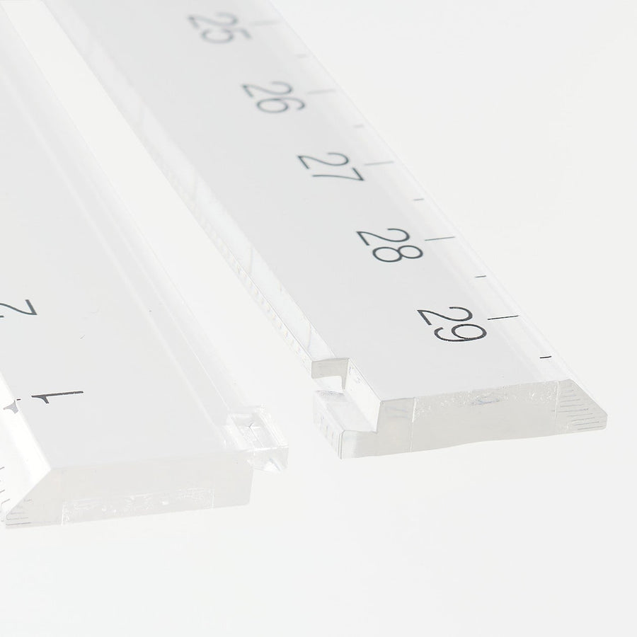 Polycarbonate Double-Sided Ruler