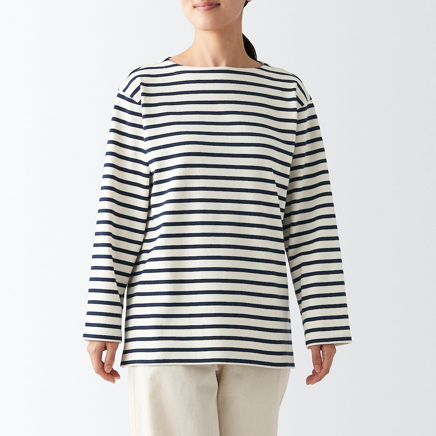 Heavyweight Boatneck Long Sleeve T-Shirt