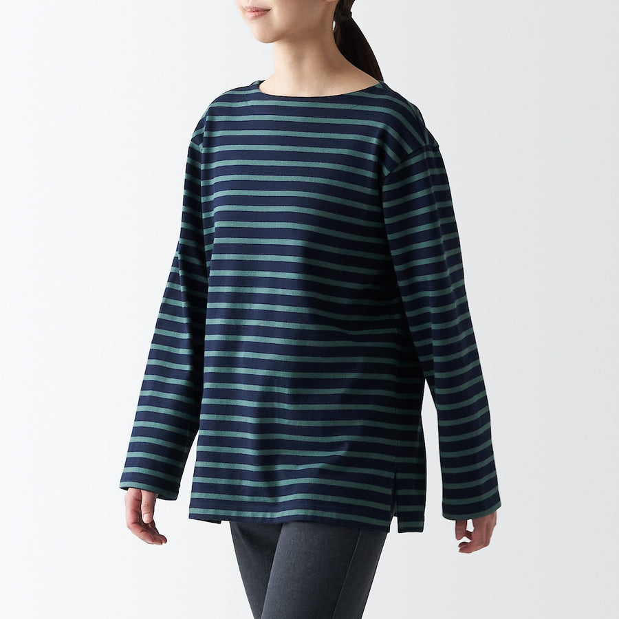 Heavyweight Boatneck Long Sleeve T-Shirt