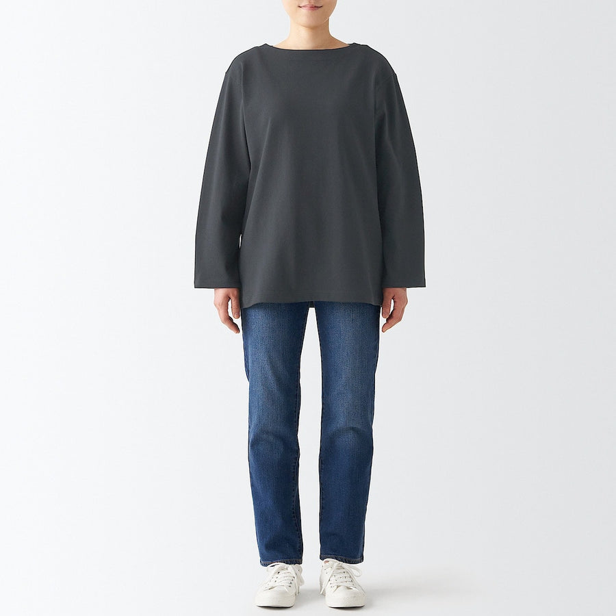 Heavyweight Boatneck Long Sleeve T-Shirt