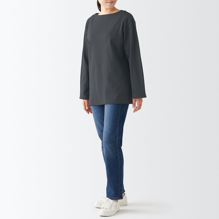 Heavyweight Boatneck Long Sleeve T-Shirt