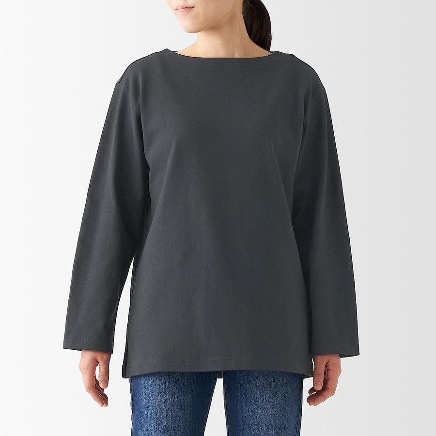 Heavyweight Boatneck Long Sleeve T-Shirt