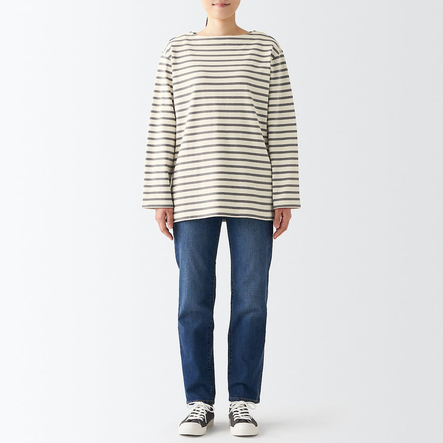 Heavyweight Boatneck Long Sleeve T-Shirt