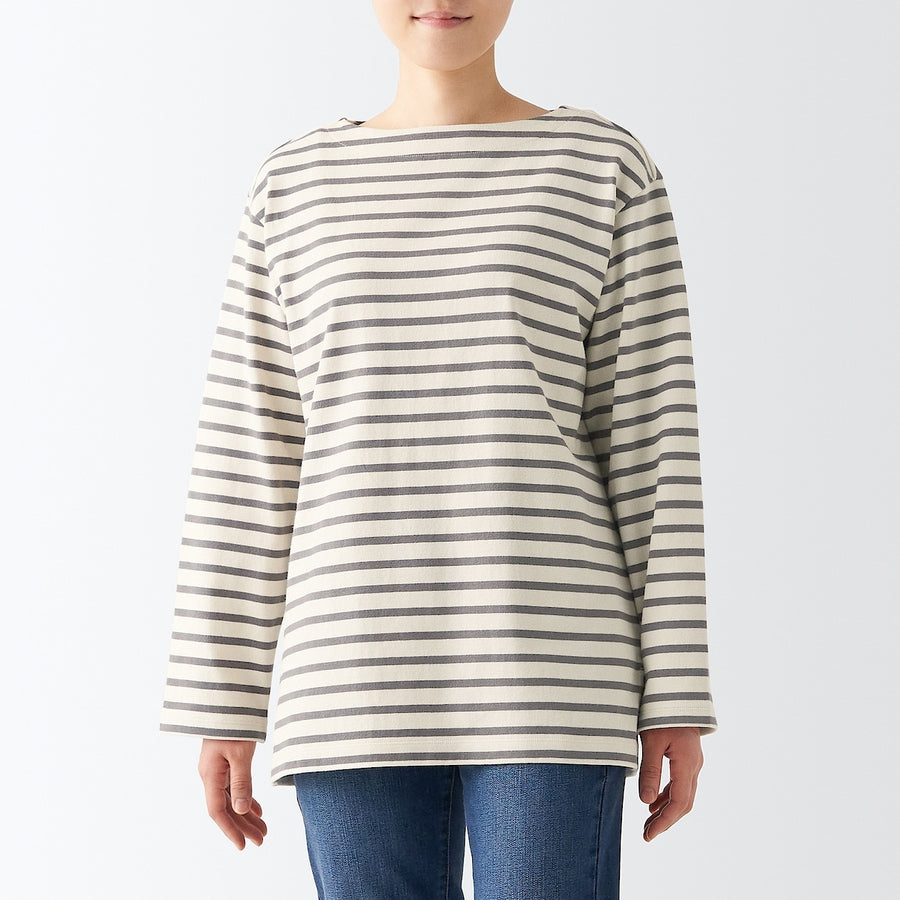 Heavyweight Boatneck Long Sleeve T-Shirt