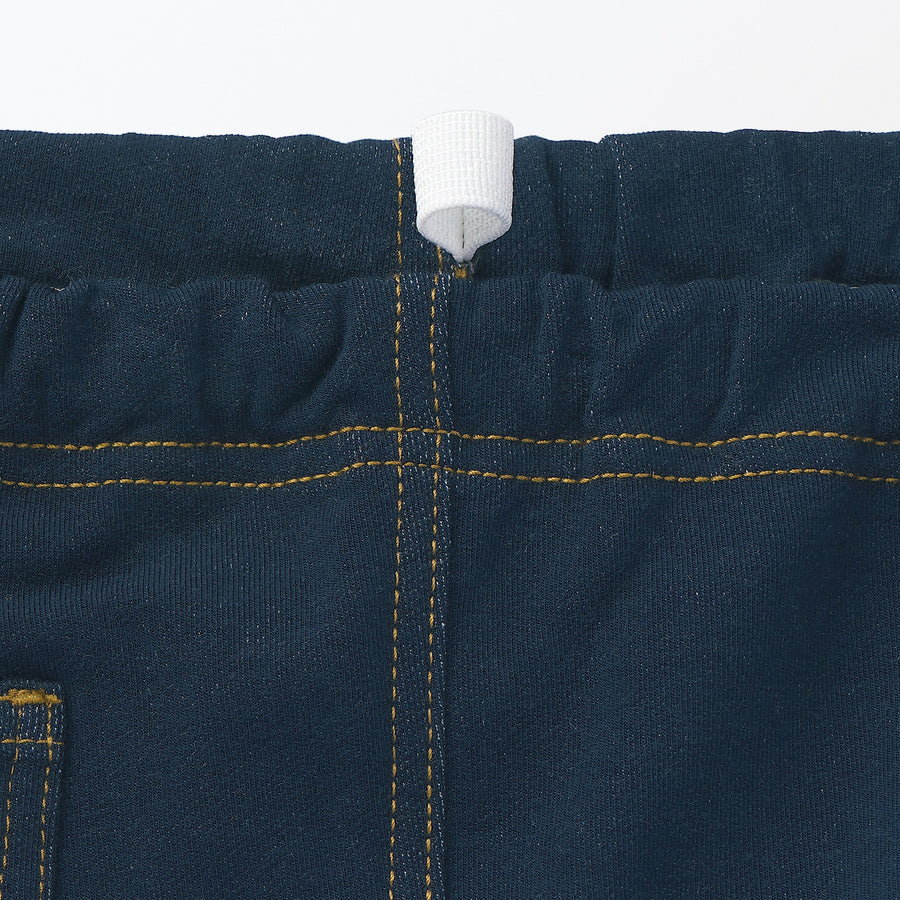 High Waisted Denim-Like Jogger Pants (1-4Y)