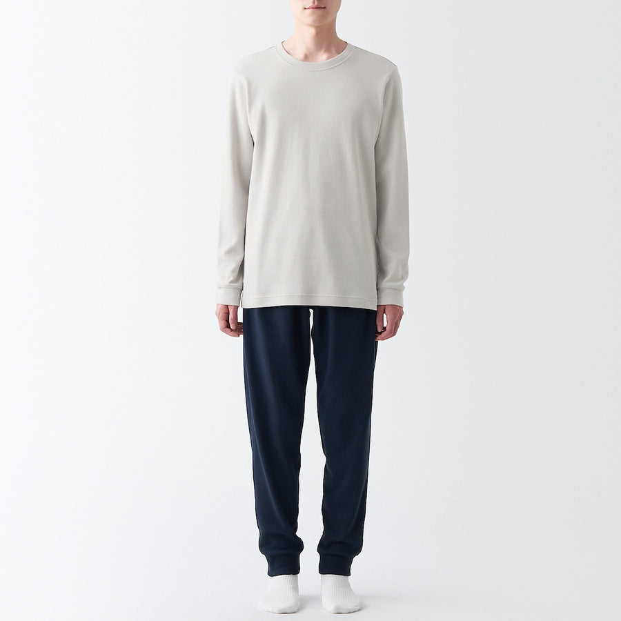 Warm inner wool mix L/S T-shirtMEN XS Sand beige