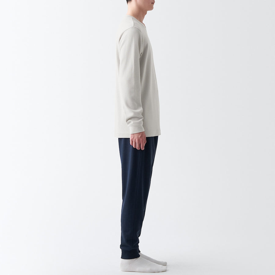 Warm inner wool mix L/S T-shirtMEN XS Sand beige