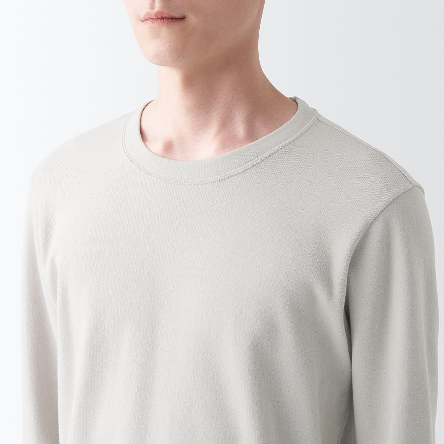 Warm inner wool mix L/S T-shirtMEN XS Sand beige