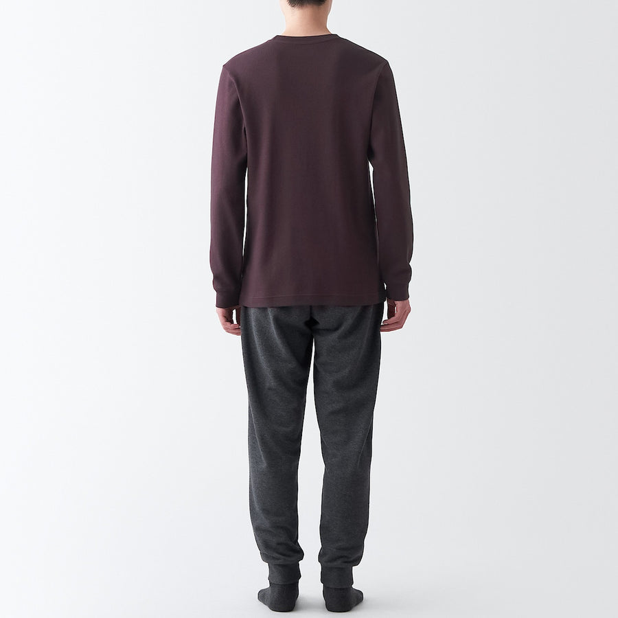 Warm inner wool mix L/S T-shirtMEN XS Sand beige