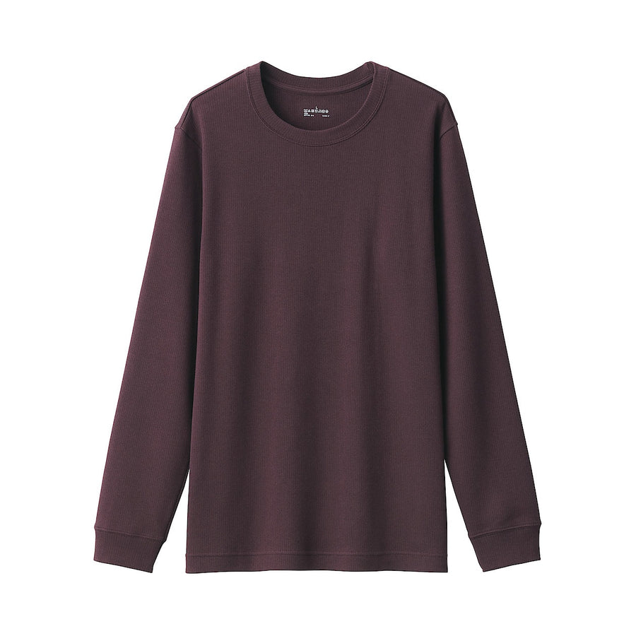 Warm inner wool mix L/S T-shirtMEN XS Sand beige