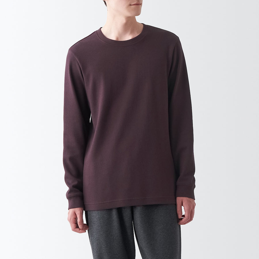 Warm inner wool mix L/S T-shirtMEN XS Sand beige