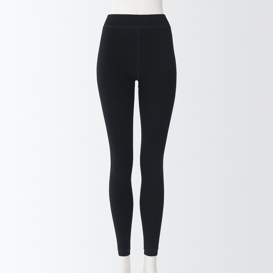 Back fleece Thick Leggings (Full Length)BeigeXS