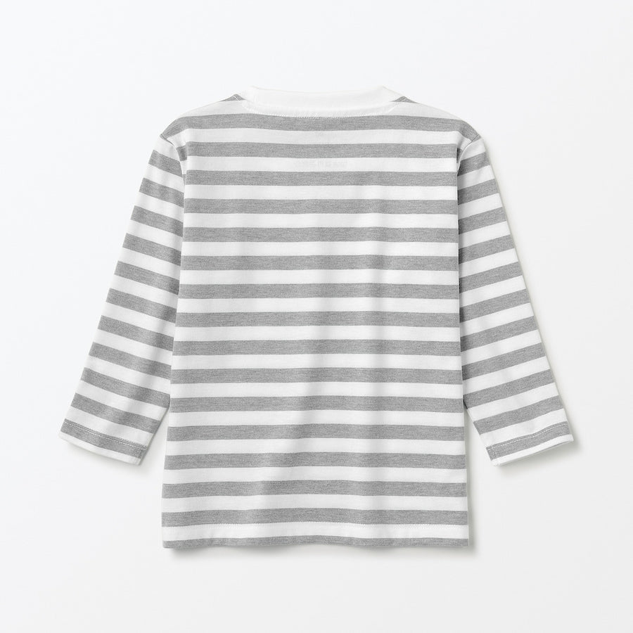 Easy-On Crewneck Long Sleeve T-Shirt (1-4Y) - MUJI Australia