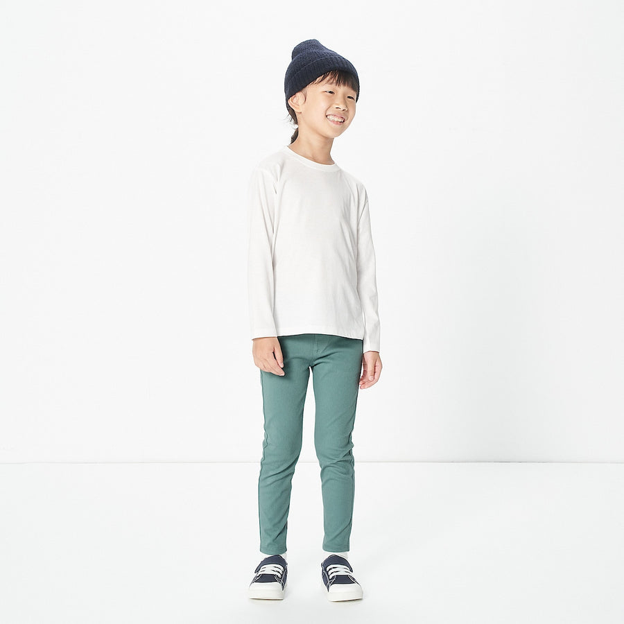 Crewneck Long Sleeve T-Shirt (5-14Y) - MUJI Australia