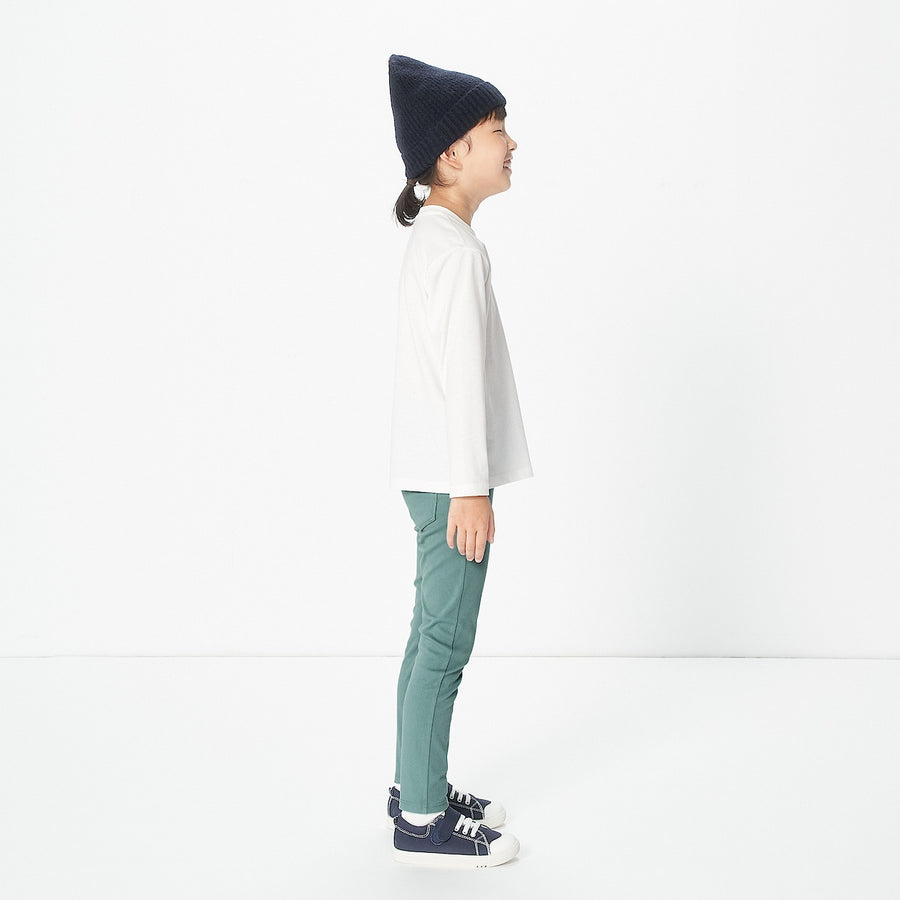 Crewneck Long Sleeve T-Shirt (5-14Y) - MUJI Australia