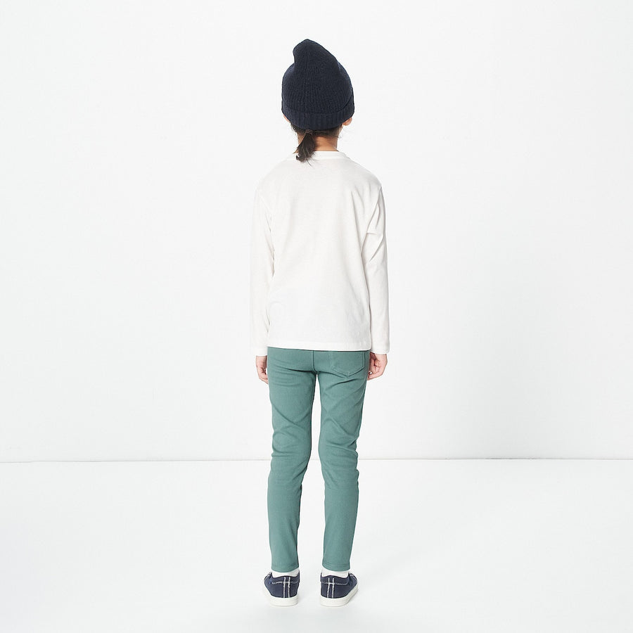 Crewneck Long Sleeve T-Shirt (5-14Y) - MUJI Australia